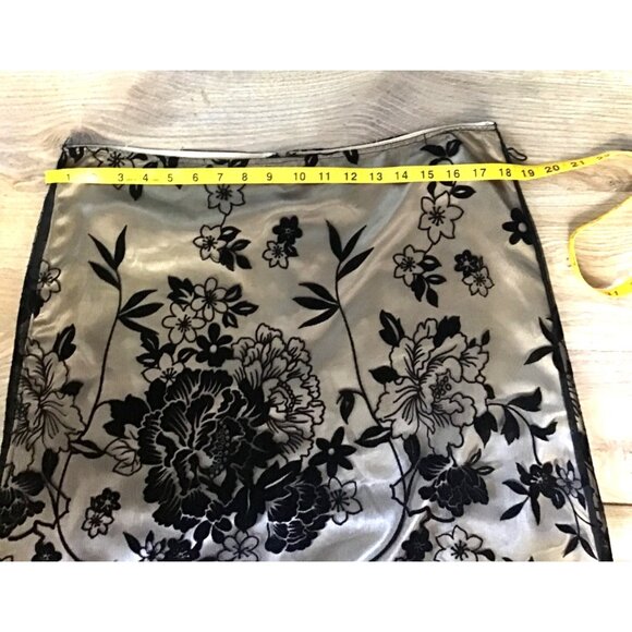 HEART SOUL -WOMEN'S FLORAL EMBROIDERED SKIRT FULLY LINED SIZE 11 - Picture 5 of 7